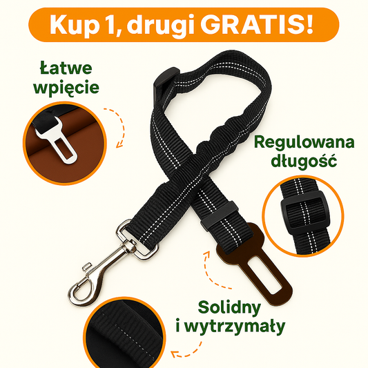 Smycz samochodowa - PsiePasy™